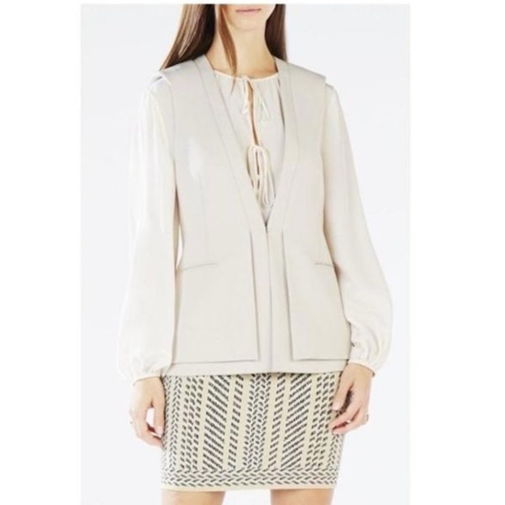 Bcbgmaxaria Size Large Eddie Double Layer Vest - image 4